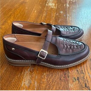 Pikolinos Brown Wovem Leather Loafers